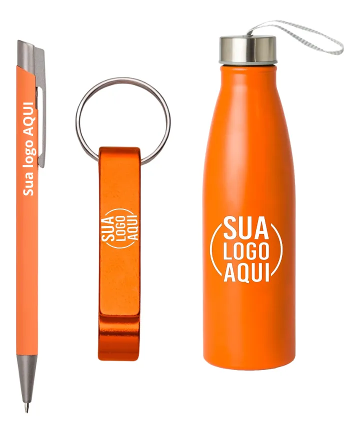 10 Kits Brindes Corporativos P/ Empresa Personalizado Básico